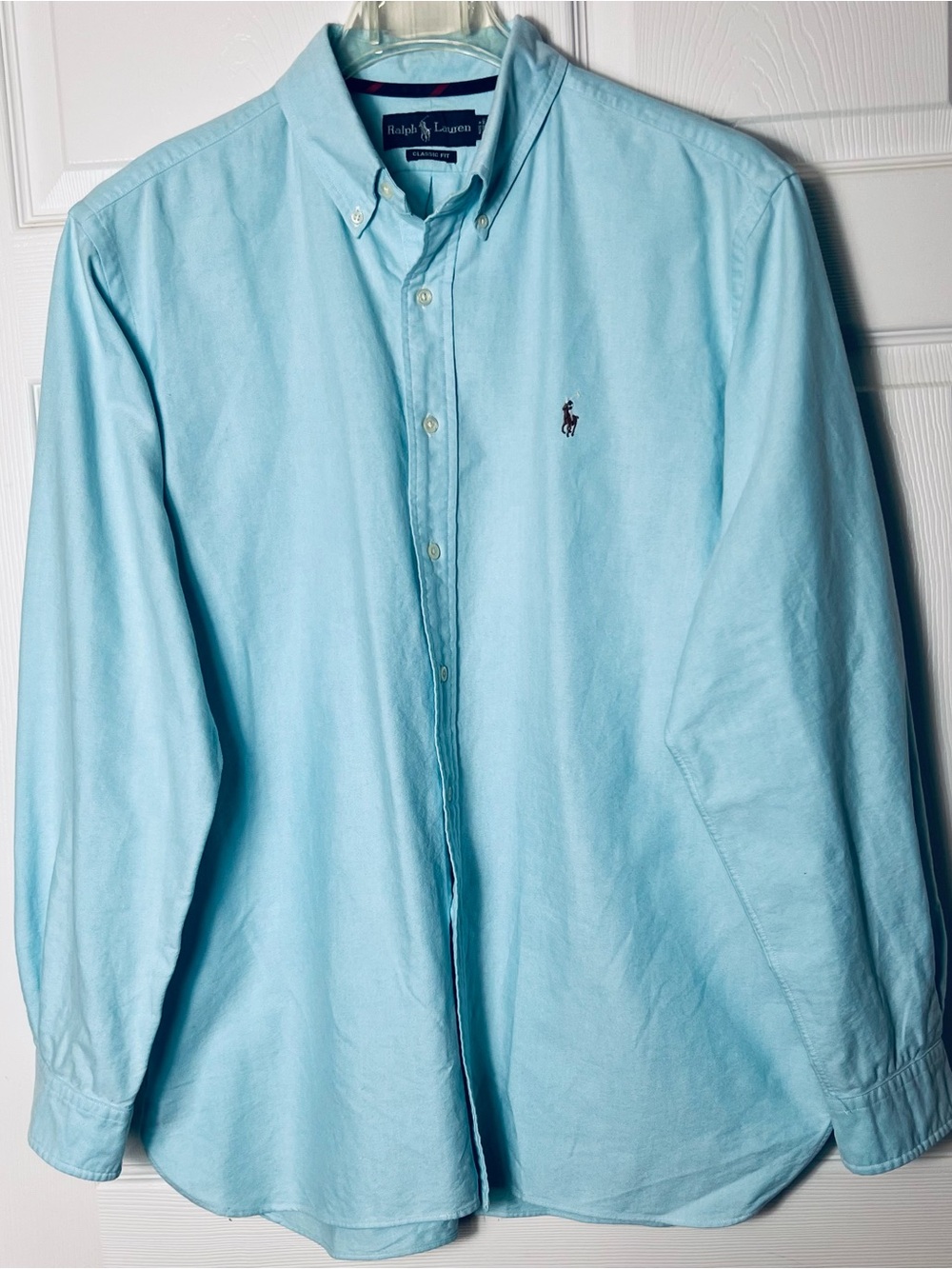 Ralph Lauren Sz XL Classic Fit Men’s Blue Oxford Button-Down Shirt 100% Cotton